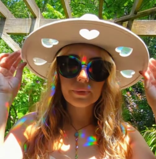 👒Suncatcher Cowgirl Straw Prism Hat