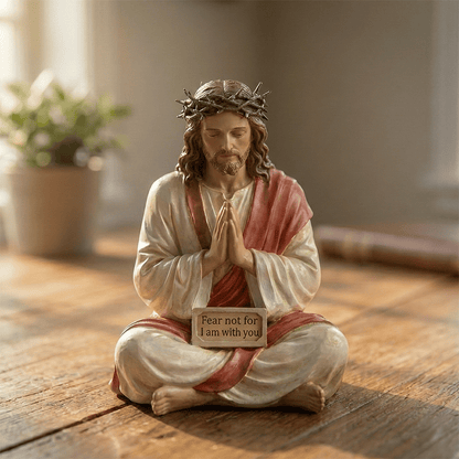 🔥Hot Sale 49% OFF -✝️Peaceful Desk Companions ✨ Handcrafted Jesus & Virgin Mary Figurines