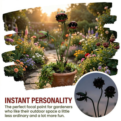 ⏰ Last Day 50% Off: 🪴 Whimsical Metal Carnivorous Plant Garden Stake