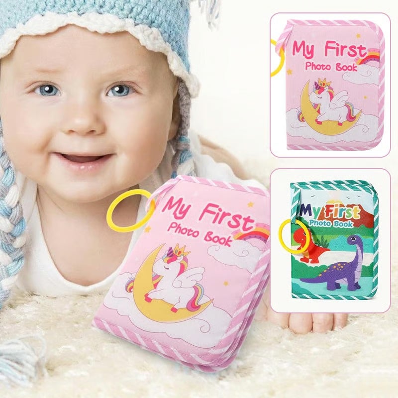 👶 My First Baby Photo Book with Safe Mirror