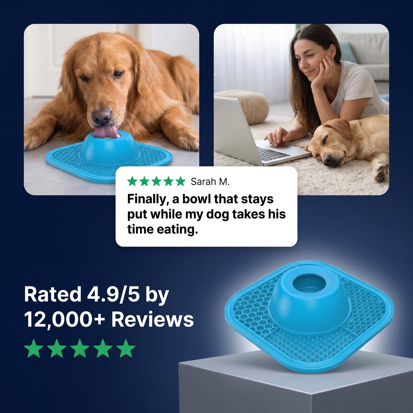 🐕🥣Last Day Promotion 50% Off -Lick & Roll Slow Feeder Bowl 2.0