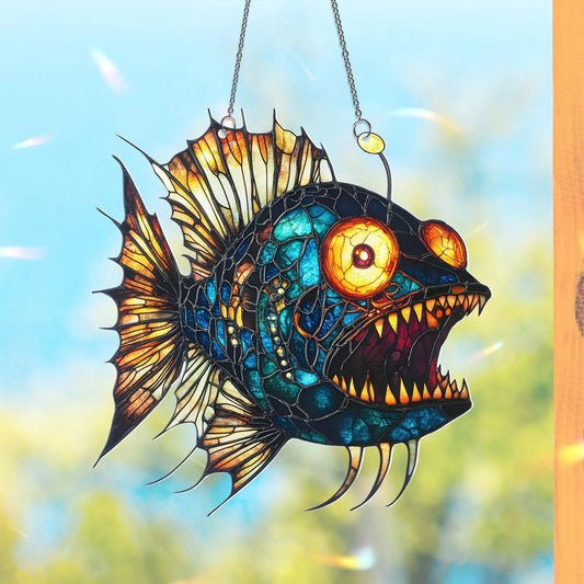 Marine Life Imitation Stained Glass Suncatcher