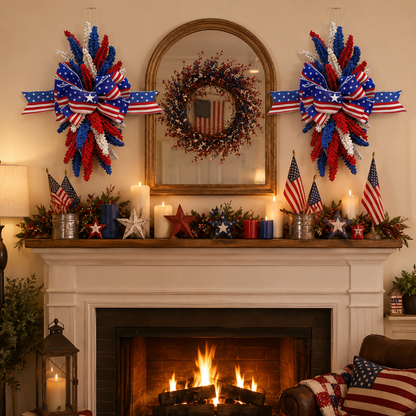 Patriotic Bow Hanging Decoration