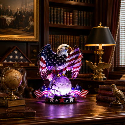Freedom Eagle™ LED Table Lamp – Patriotic American Pride Night Light Decor