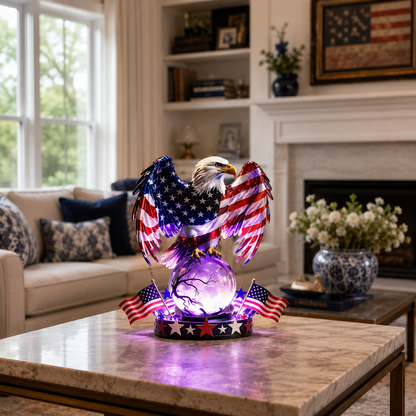 Freedom Eagle™ LED Table Lamp – Patriotic American Pride Night Light Decor