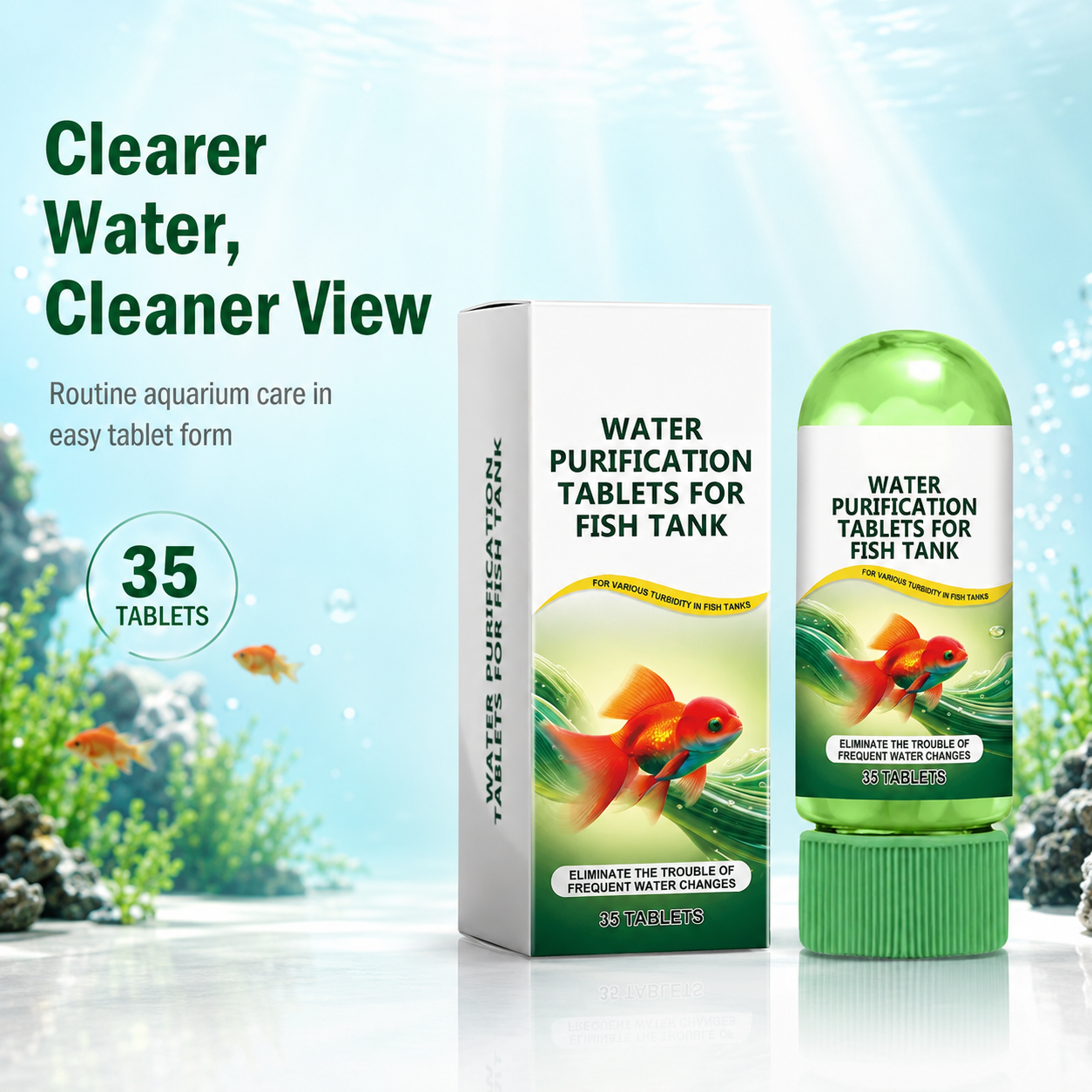 🔥Crystal Clear Aquarium Water Purification Tablets