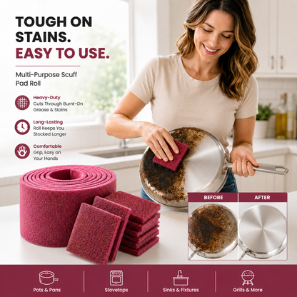 Multi-Purpose Scuff Pads Set for Tough Stain