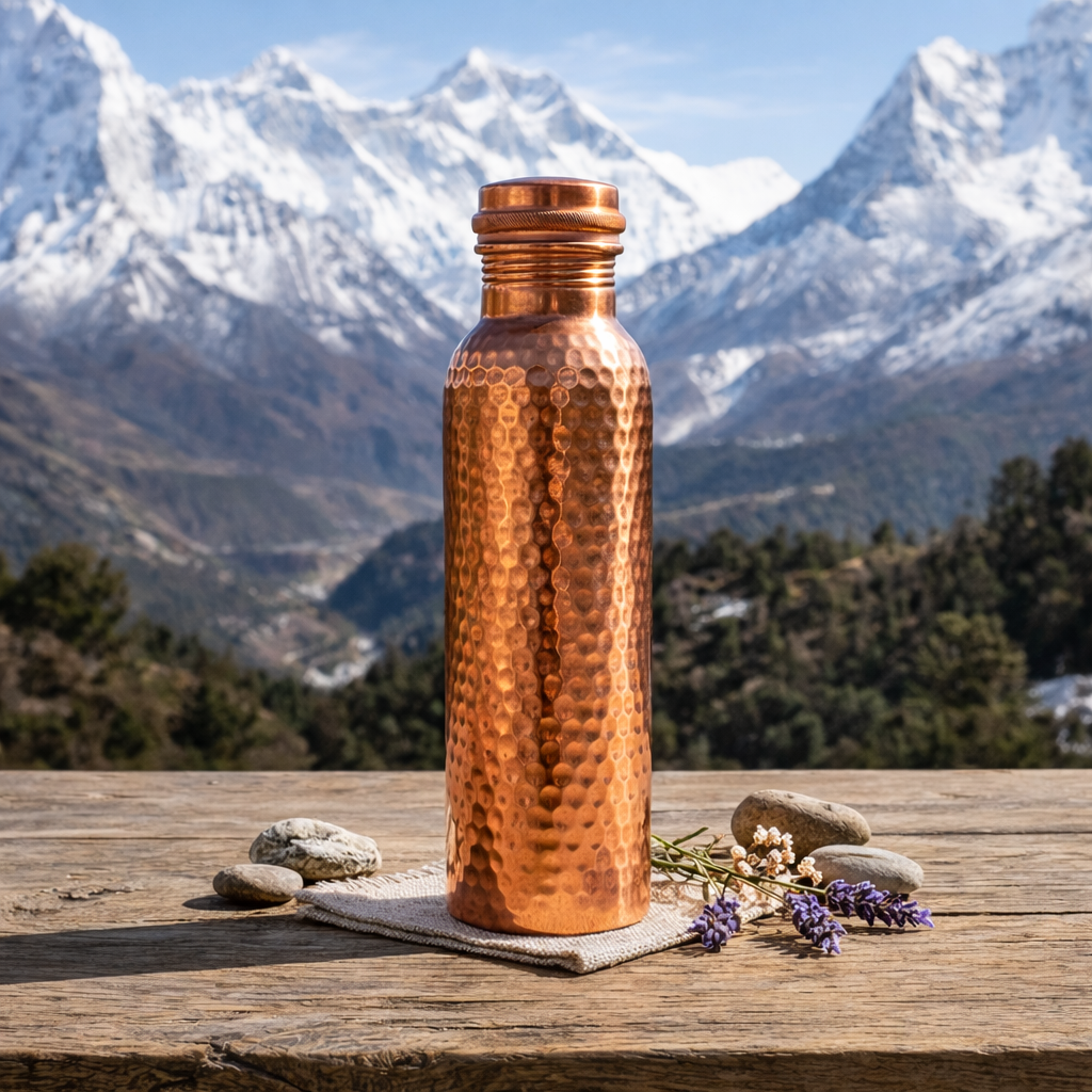 ✨Himalayan Ayurvedic Copper Water Bottle – 50% OFF Today