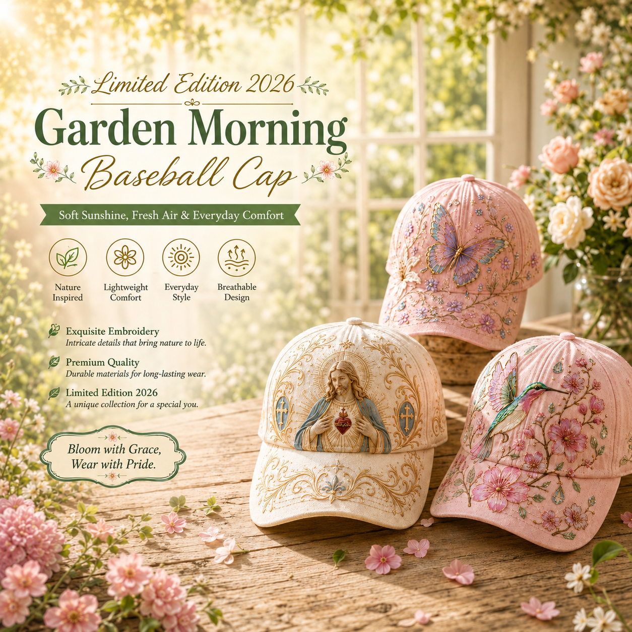 🔥Last Day 50% OFF 🌸🌿 Garden Morning Cap