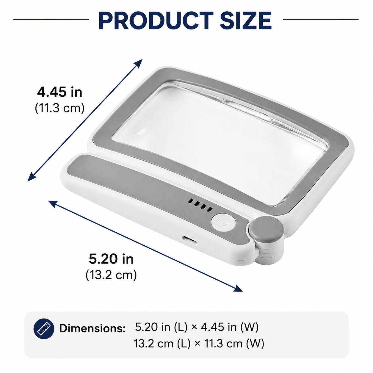 ✨ Last Day 50% OFF!🔍 Folding Handheld Magnifying Glass with Light – Perfect for Reading  🔥