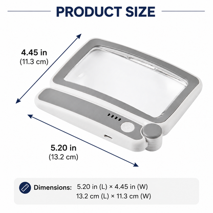 ✨ Last Day 50% OFF!🔍 Folding Handheld Magnifying Glass with Light – Perfect for Reading  🔥