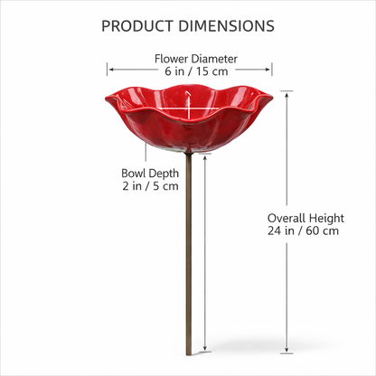 🔥2026 Mother's Day Gifts 50% Off🔥Handmade Metal Flower Garden Stake🐦
