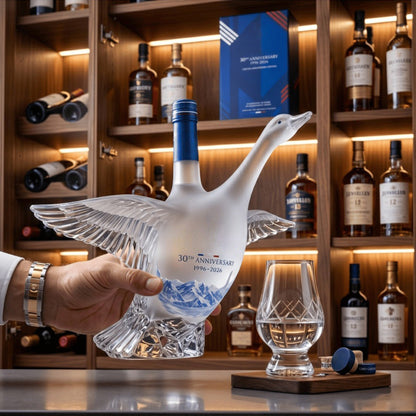 🥰🪿Grey Goose 30th Anniversary 3D Sculpted Vodka Bottle
