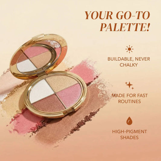 ✨ Buy 1 Get 1 Free – Glow Wardrobe Highlighting Eye & Cheek Palette 💫💖 Today Only!
