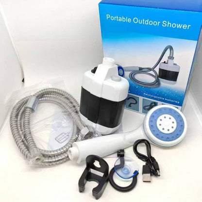 Portable Camping Shower – USB Rechargeable Outdoor Shower Pump