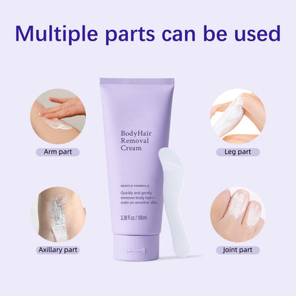 💜Buy 1 Get 1 FREE – Gentle & Painless Hair Removal Cream for Face & Body