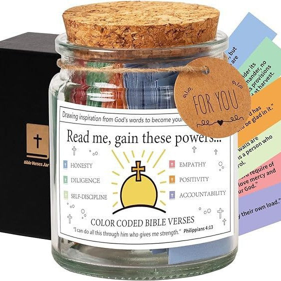 ✝️ A Verse for Every Day ✨ 90 Day Bible Verse Jar | Faith, Peace & Encouragement | 60% OFF 💛