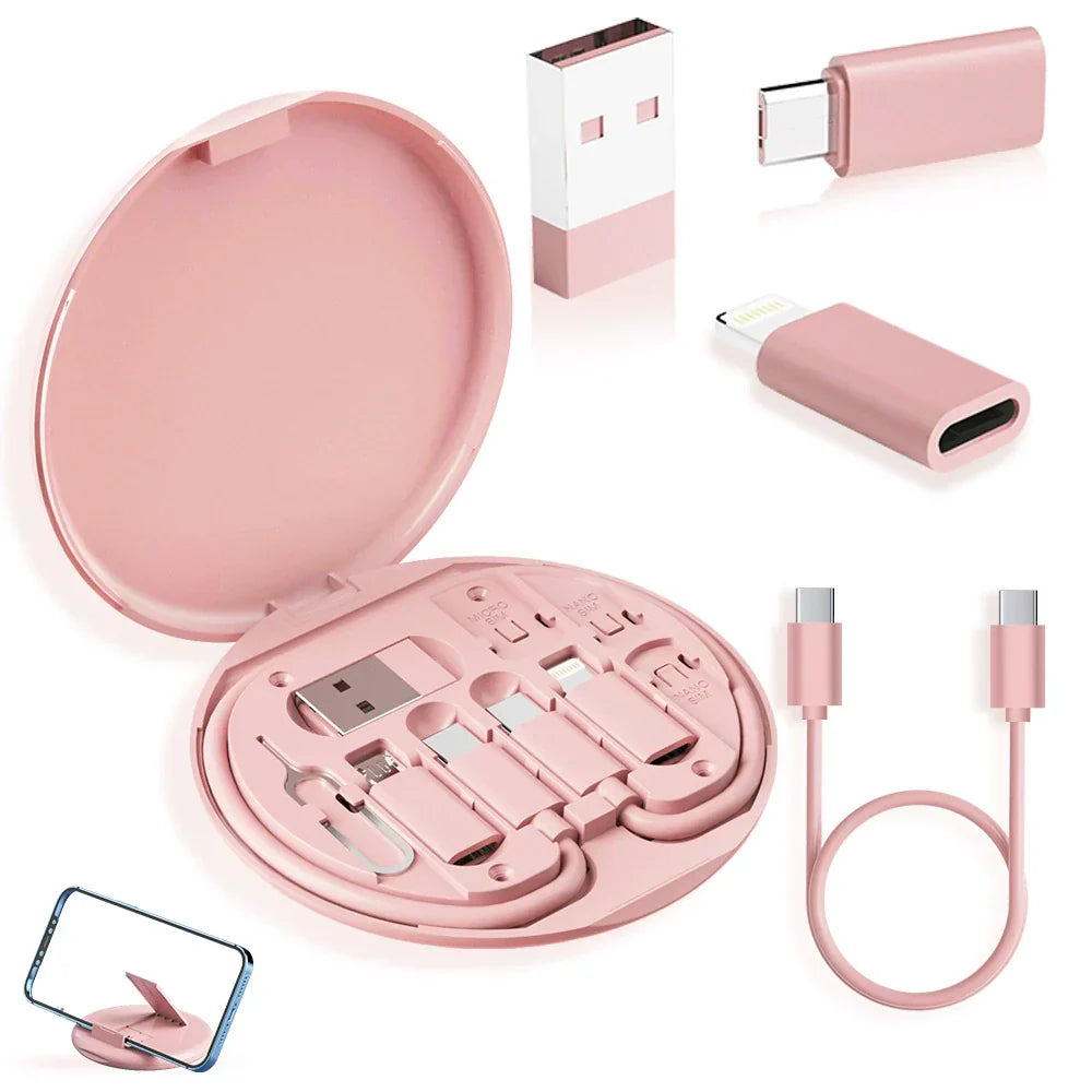 🔥9 in 1 Charging Cable Kit with Adapters & SIM Tool