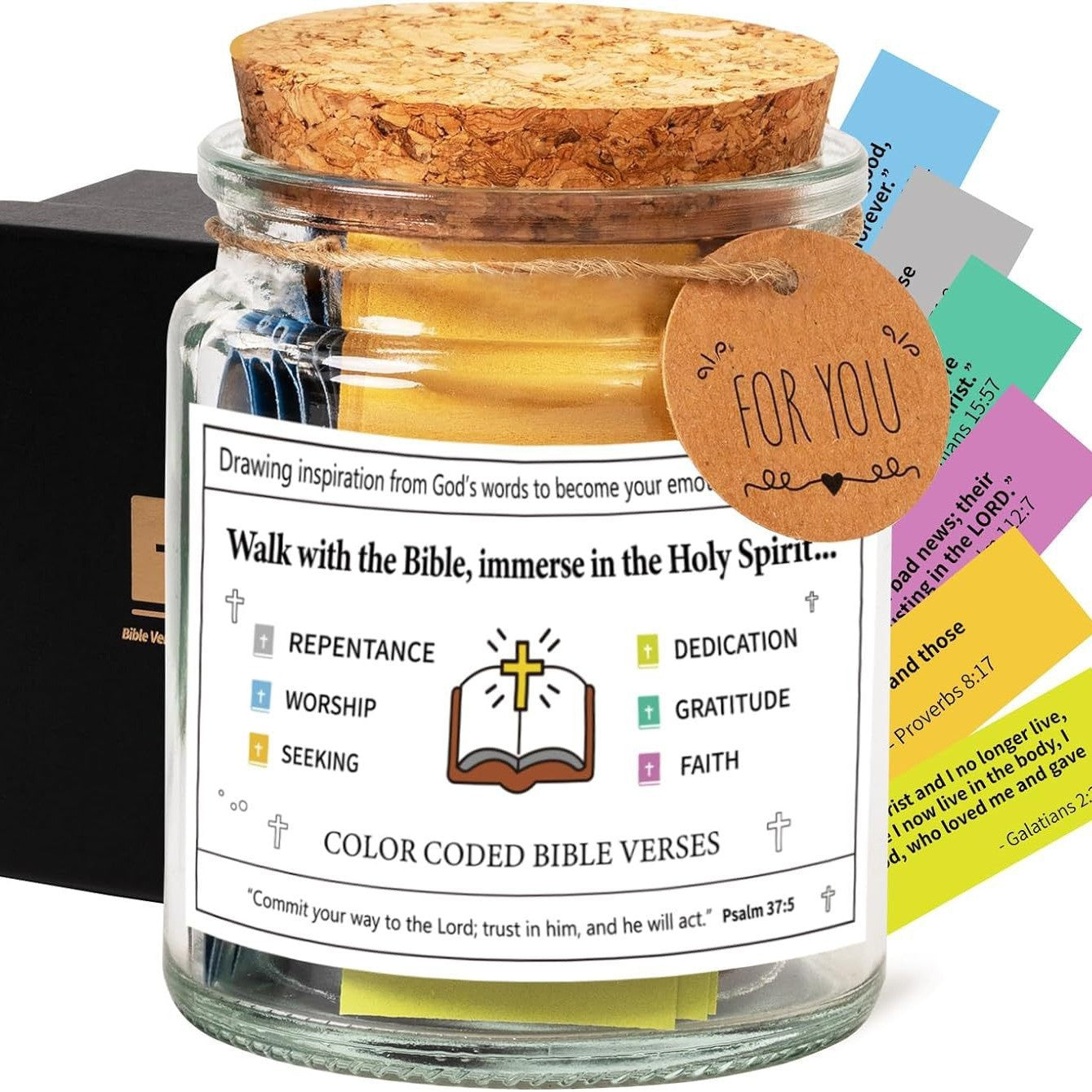 ✝️ A Verse for Every Day ✨ 90 Day Bible Verse Jar | Faith, Peace & Encouragement | 60% OFF 💛