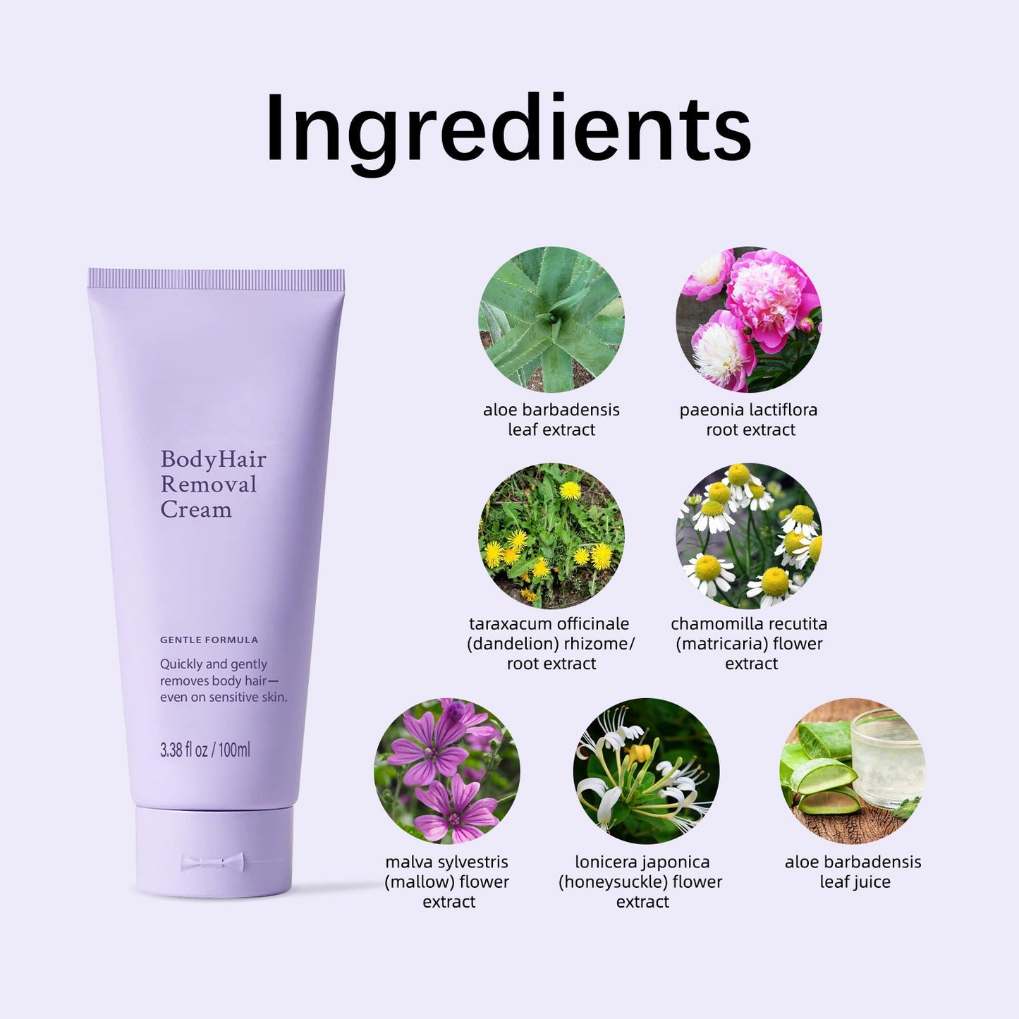 💜Buy 1 Get 1 FREE – Gentle & Painless Hair Removal Cream for Face & Body