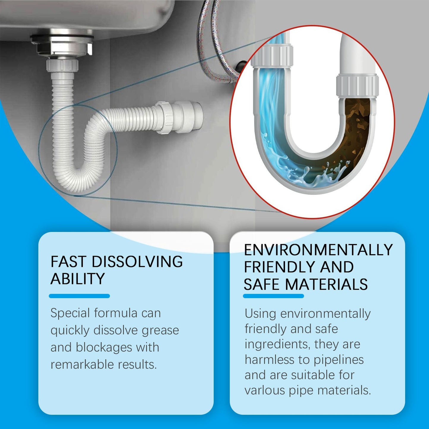 🏆 40K+ SOLD! ✨ Fish-Shaped Quick-Dissolving Drain Clog Remover | Fast & Easy Fix 💧 | 50% OFF Today Only