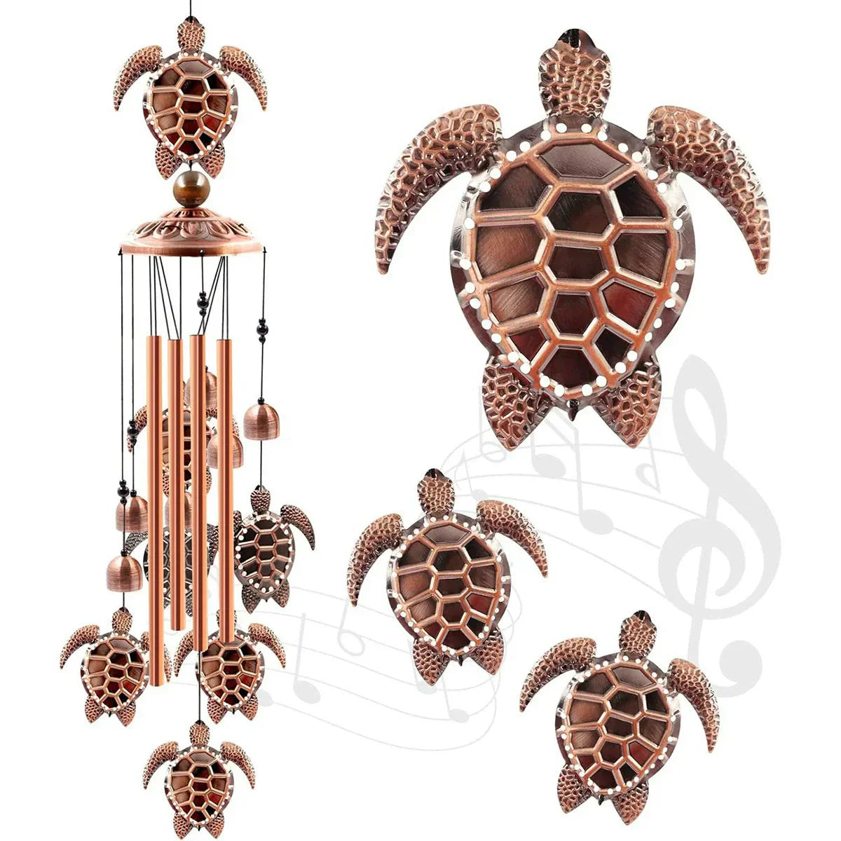 🎁 Pure Hand-made Copper Wind Chimes