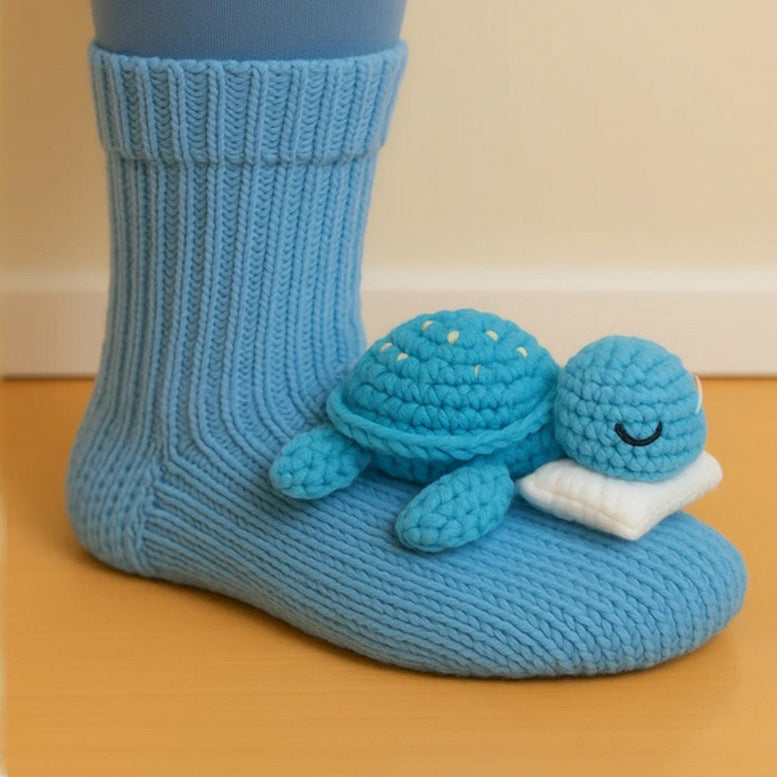 Cozy 3D Knit  Spirit Animal Socks, Express Yourself in Comfort💝