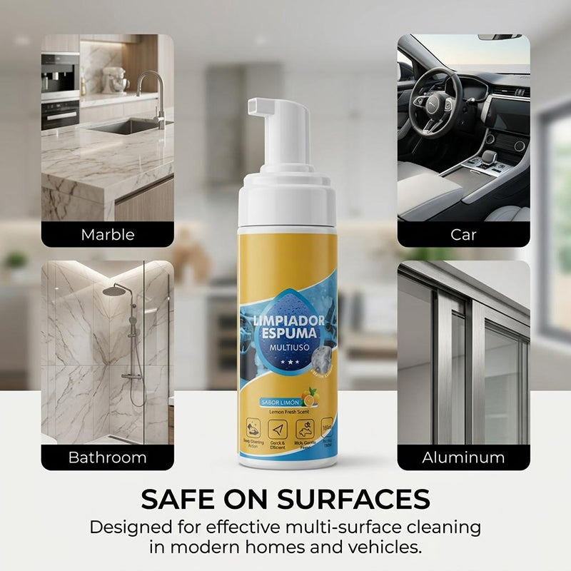 ‼️Hot Sale In 2026🔥4-in-1 Multi-Enzyme Foam Cleaner – Deep Clean Car, Kitchen, Bathroom & Sofa