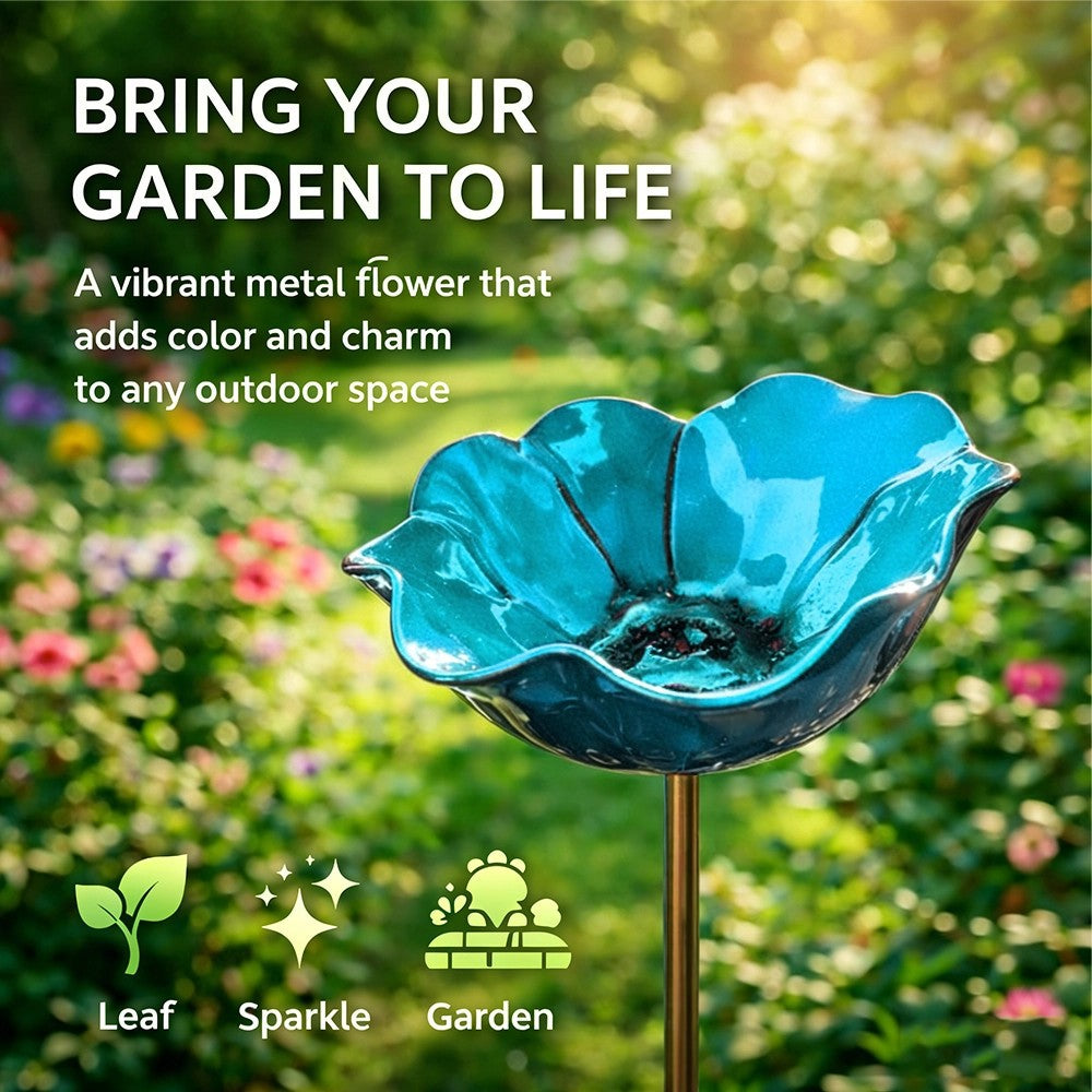 💖🎁2026 Mother's Day Gifts 50% Off--🎁Handmade Metal Flower Garden Stake🐦