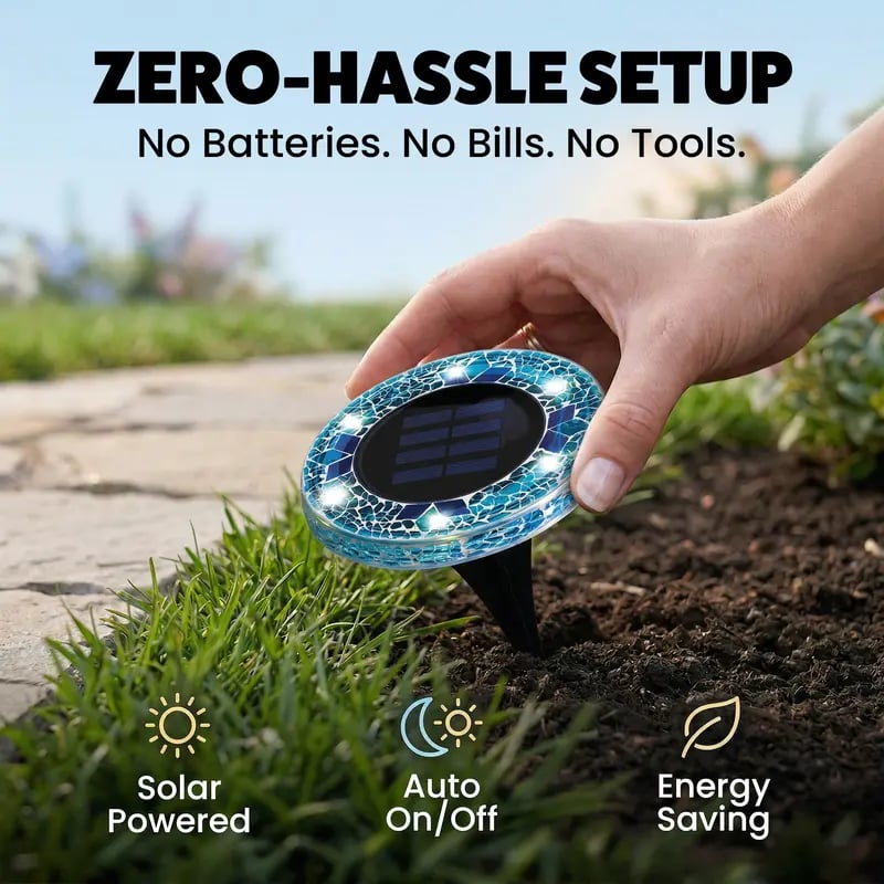 ⏰Limited-time free shipping – Mosaic Solar Disk Lights-Solar Disk Lights☀
