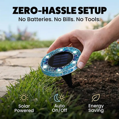 ⏰Limited-time free shipping – Mosaic Solar Disk Lights-Solar Disk Lights☀