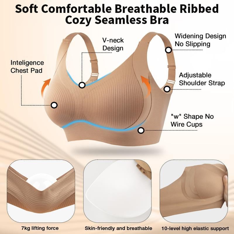 🎁Last Day Discount - 50% OFF🔥Super Firming Wire-Free Push Up Bra All-Day Comfort No More Sagging