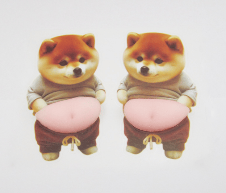 Chubby Shiba Inu Anti-Collision Sticker