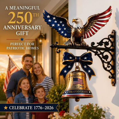 🔥🦅🇺🇸 Ring in the Semiquincentennial: 1776-2026 "Spirit of Liberty" Eagle Bell