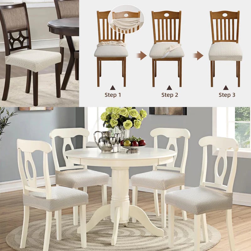 🔥 Waterproof Jacquard Chair Covers! Durable, Stylish & Easy-Clean 🪑✨