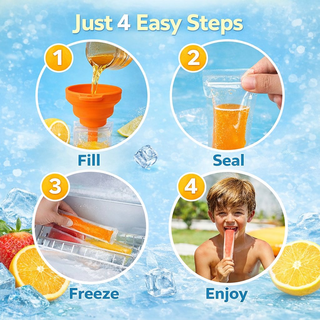 🧊Summer Hot Sale 60% OFF - 100 PCS DIY Popsicle Bags🍧