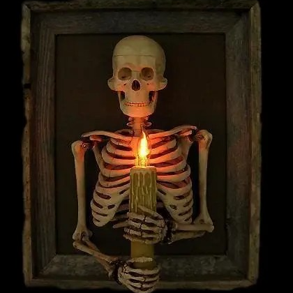 🔥3D Skull Candle Photo Frame⚡