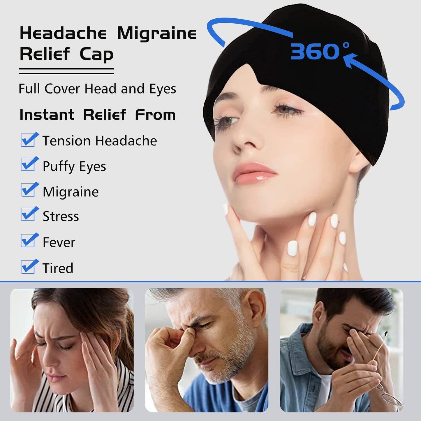 Headache Relief Hat for Migraine🧡15% off the second piece