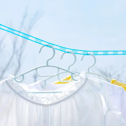 🔥Clothesline for Outside, Adjustable Clothes line,Windproof Clothesline with Hooks, Indoor and Outdoor Laundry and Drying Lines,Ideal Camping & Travel Essentials