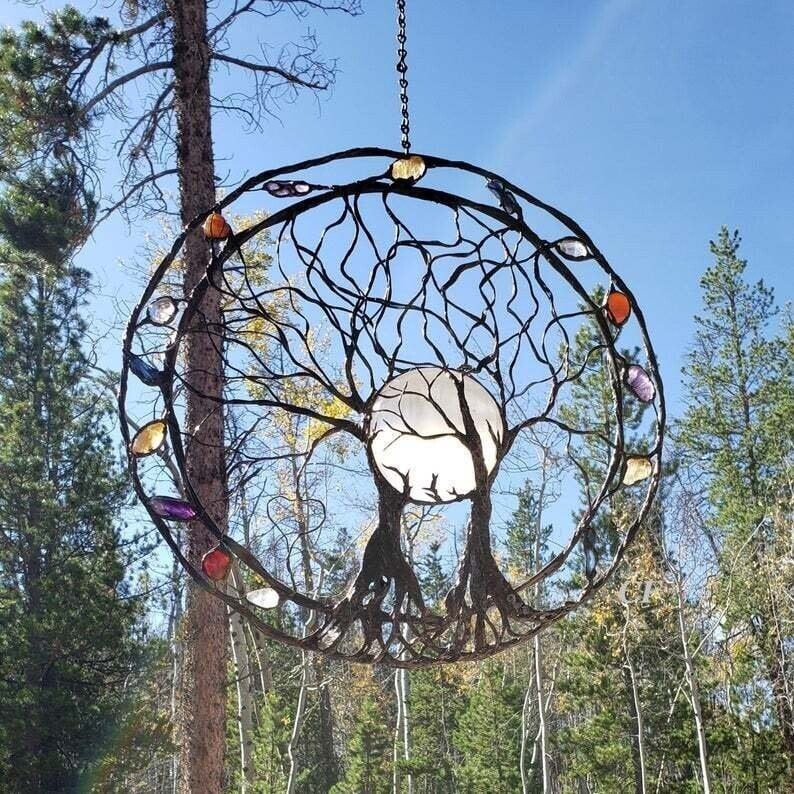 🏵Last Day Promotion 49% OFF-Circle of Life Garden Wall Art, The Moon Huggers🏡