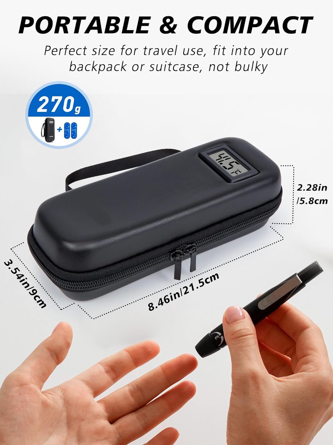 🔥Last Day of Promotion - 49% OFF🔥Insulin Cooler Travel Case with Temperature Display
