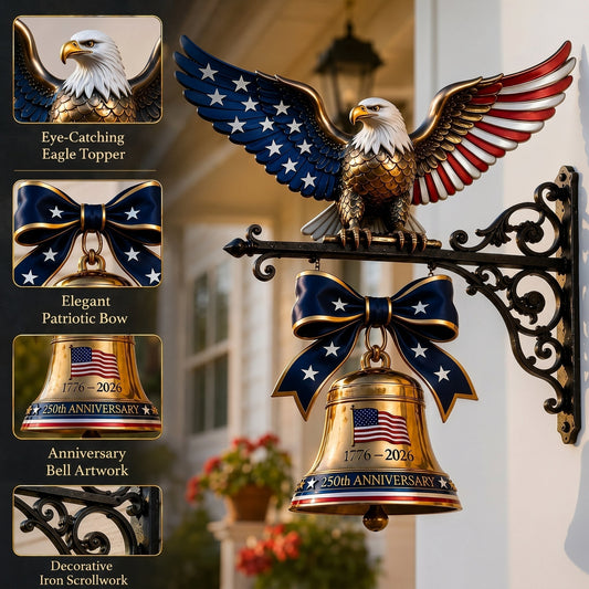 🔥🦅🇺🇸 Ring in the Semiquincentennial: 1776-2026 "Spirit of Liberty" Eagle Bell