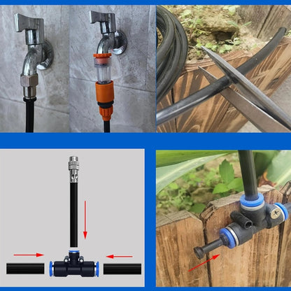 🔥 Last Day 50% OFF – 360° Curved Garden Automatic Irrigation System 🚿🌿