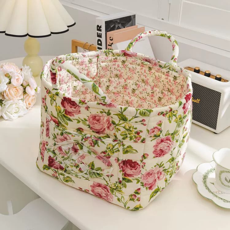 Boho Fabric Storage Basket