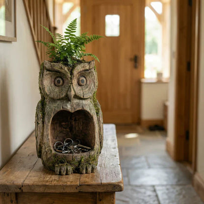 Early Spring Dual-Purpose Plant Owl Guardian