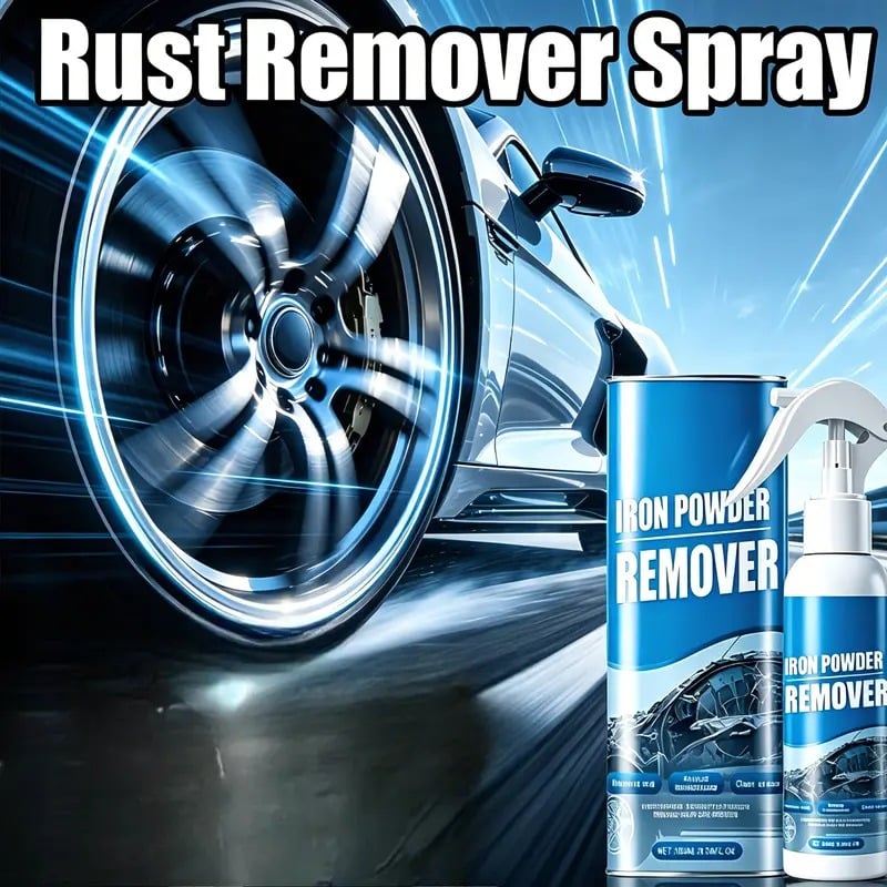 🔥 Last Day! Limited Time – Automotive Rust Remover Spray 100ML ⚡🚗 – Fast-Acting Iron & Rust Cleaner for Wheels, Rims & Metal Surfaces ✨