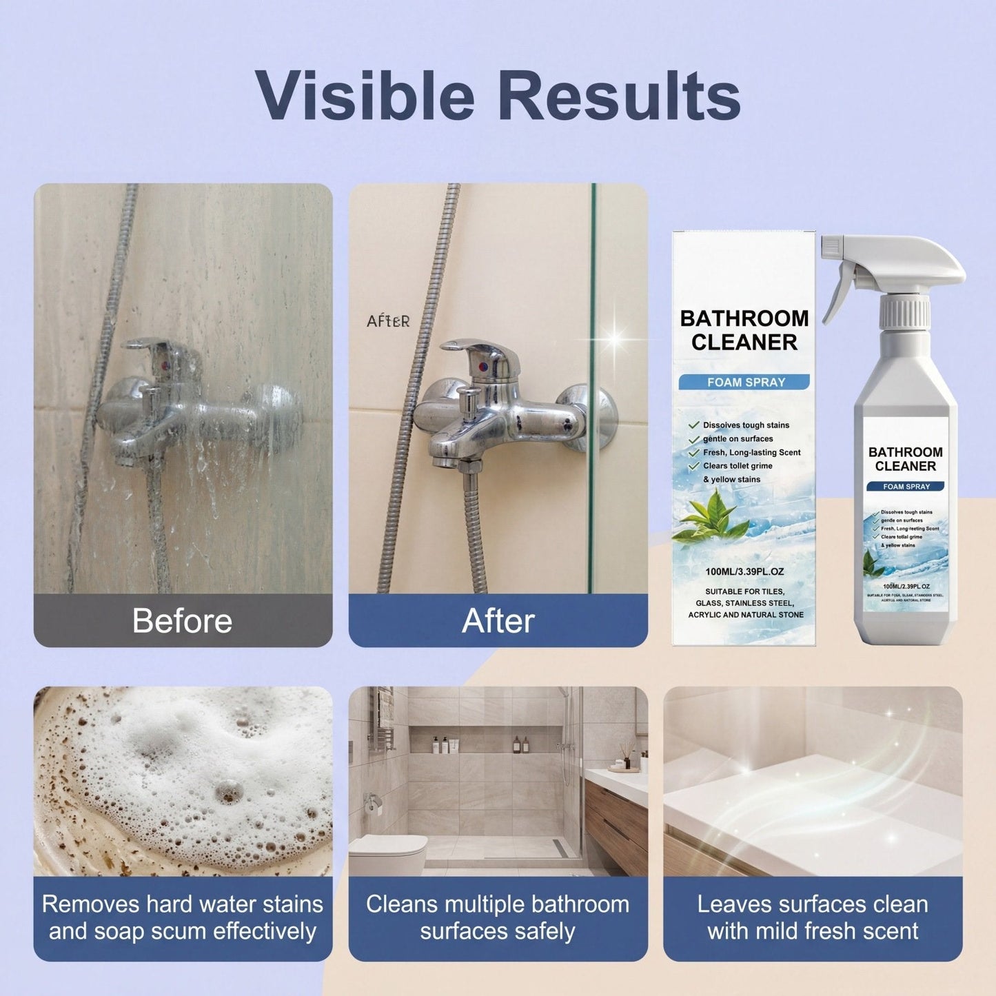 🚽Last Day 70% OFF🧽Gravity-Defying Bathroom Cleaner🎁