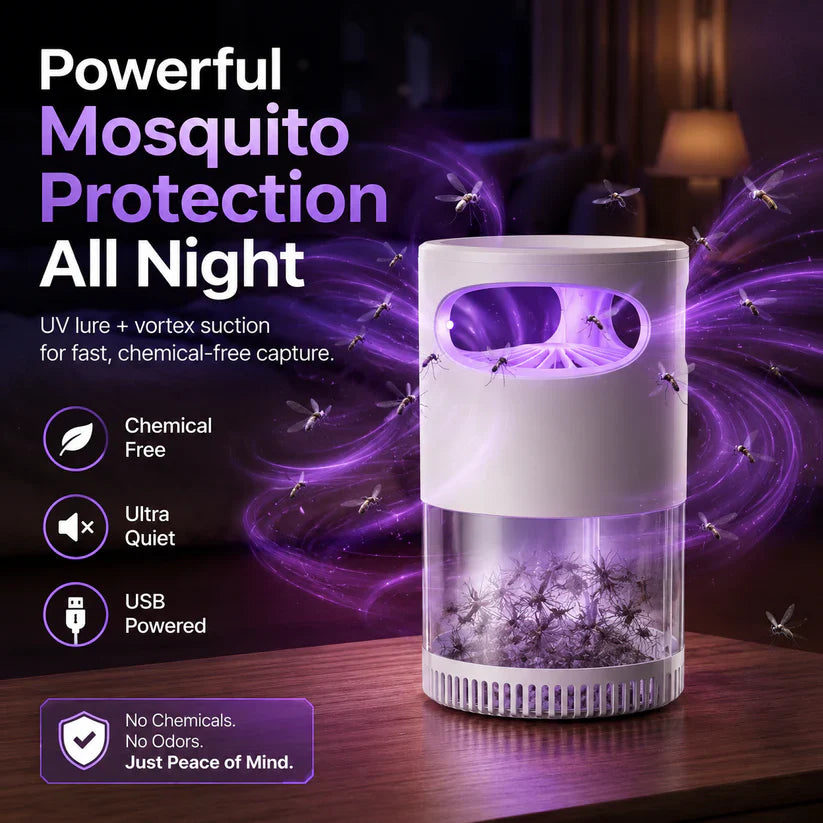 🦟 50% OFF! UV Mosquito Killer Lamp – quiet, USB, chemical-free. 50K+ sold! 🔇🌙