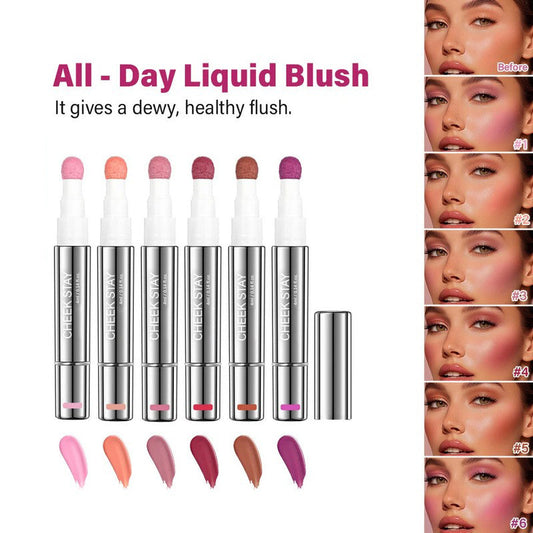 🔥LAST DAY SALE 50% OFF🔥Cheek STAY-IN Liquid Blush Long-lasting