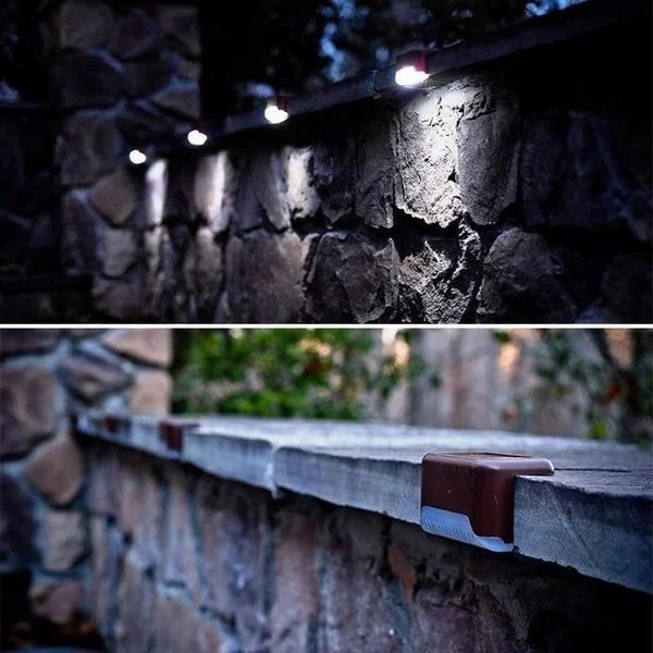 ❤️HOT SELL-LED Solar Lamp Path Staircase Outdoor Waterproof Wall Light